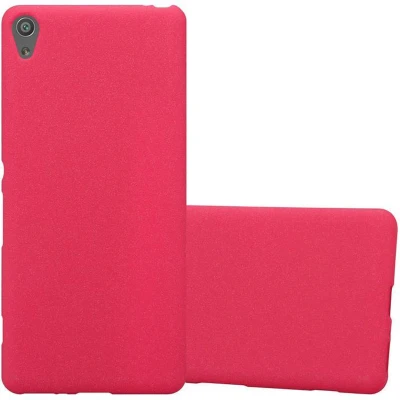 Afbeelding van Cadorabo Hoesje geschikt voor Sony Xperia XA in FROST ROOD Beschermhoes gemaakt van flexibel TPU silicone Case Cover