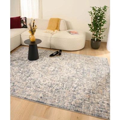 Afbeelding van Vintage Vloerkleed Classic Bernard Donkergrijs 80x150 Cm