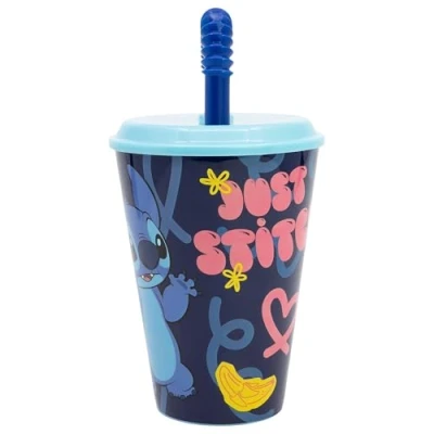 Afbeelding van Lilo &amp; Stitch Drinkbeker met Rietje Bioscoop Beker 430 ml. Disney