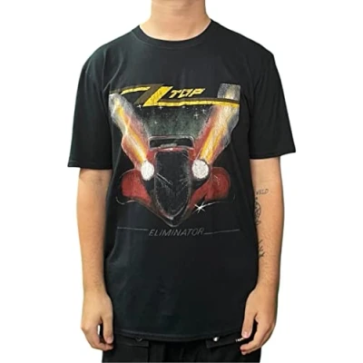 Afbeelding van ZZ Top Eliminator T shirt voor heren, zwart.