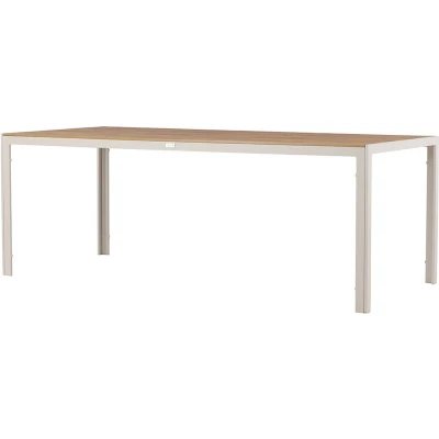 Afbeelding van Nest outdoor Aaron tuintafel polywood beige 205 x 90 cm