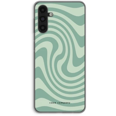 Afbeelding van Case Company® hoesje geschikt voor Samsung Galaxy A13 5G Swirl Groen Soft Cover Telefoonhoesje Bescherming aan alle Kanten en Schermrand