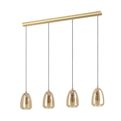 Afbeelding van EGLO Alobrase Hanglamp E27 108 cm Koper/Amber