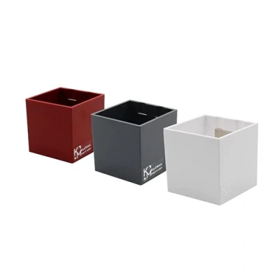 Afbeelding van KalaMitica, Magnetische blokjes, 3 delige set, diameter 6 cm, kleur: wit, rood, donkergrijs