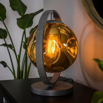Afbeelding van Gilian tafellamp 1L oud zilver