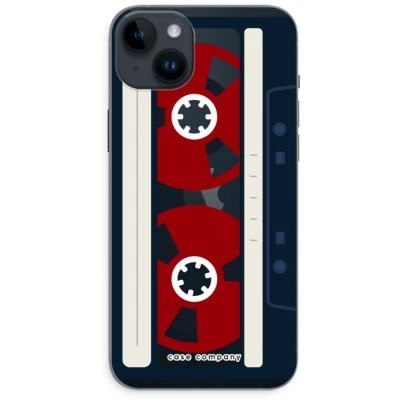 Afbeelding van Case Company® hoesje geschikt voor iPhone 14 Plus Here&#039;s your tape Soft Cover Telefoonhoesje Bescherming aan alle Kanten en Schermrand