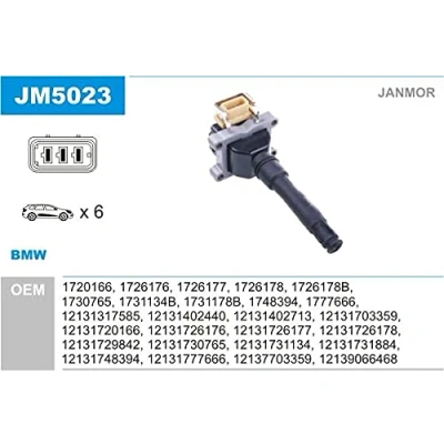Afbeelding van JANMOR JM5023 Bobine BMW: 3 Saloon, Coupe, Convertible