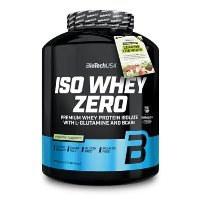 Afbeelding van BiotechUSA isolaat eiwitpoeder ISO WHEY zero (1816 g) smaak: pistache