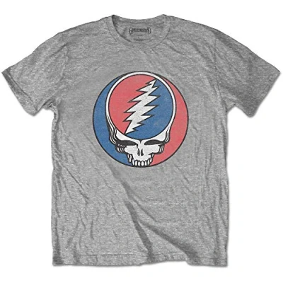 Afbeelding van Grateful Dead Steal Your Face Classic Heren T shirt 2XL Grijs