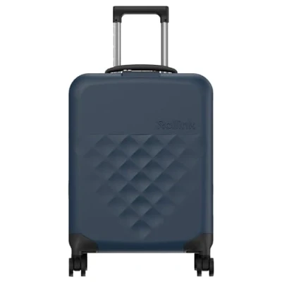Afbeelding van Rollink Vega 360 Opvouwbare Handbagage Koffer 4w atlantic blue Harde