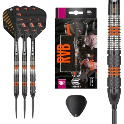 Afbeelding van Target Raymond van Barneveld RVB 80% Black Swiss Point Dartpijlen 21 Gram