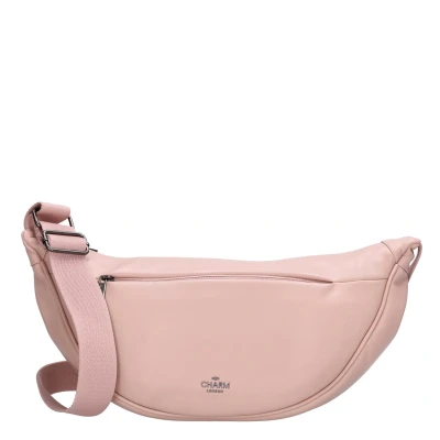 Afbeelding van Charm London Lupin Crossbody Schoudertas Heuptas Fashion Bag Zacht Roze Oudroze