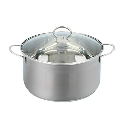 Afbeelding van Alpina Steelpan met Glazen Deksel Ø 16 cm Inhoud: 1 Liter RVS