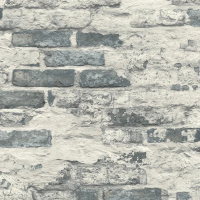 Afbeelding van Dutch Wallcoverings Asperia Battersea brick grijs vliesbehang 10m x 53cm A58102