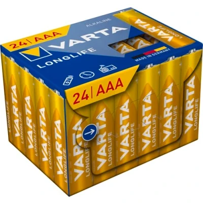 Afbeelding van Varta Longlife AAA CUBE24 (24 Pcs., AAA, 1200 mAh), Batterijen