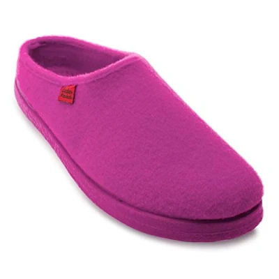 Afbeelding van Andrés Machado Heren en dames pantoffels voor de winter slippers AM001 stof vilten voering rubberen buitenzool kleine grote schoenmaten 26 tot 50, Fuchsia