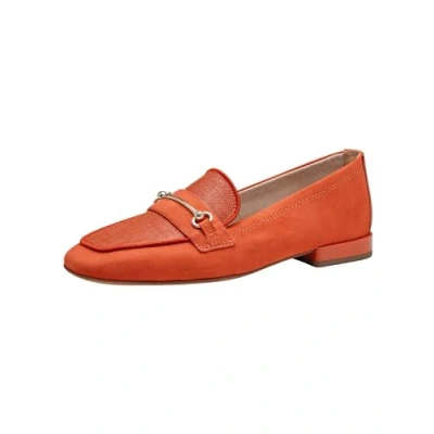 Afbeelding van Tamaris Instappers, Dames, Maat: 37, Orange Leer en textiel