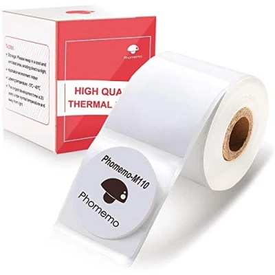 Afbeelding van Phomemo Multifunctionele ronde zelfklevende thermo etiketten voor M200, M110, M120, M220, M221 30 x mm, 140 per rol