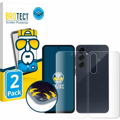 Afbeelding van BROTECT Screenprotector voor Samsung Galaxy A35 5G (Voor+Achter) Folie Beschermfolie transparant volledig dekking (2 Stuks)