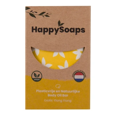 Afbeelding van HappySoaps Exotic Ylang Body Oil Bar 70GR