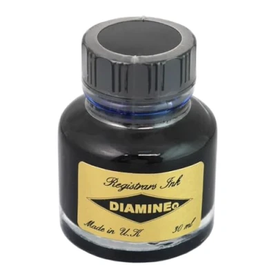 Afbeelding van Diamine Registrar inkt, 30 ml, blauw/zwart