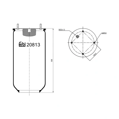 Afbeelding van Febi Bilstein Veerbalg 20813