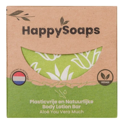 Afbeelding van HappySoaps Aloë Vera Bodylotion Bar 65GR
