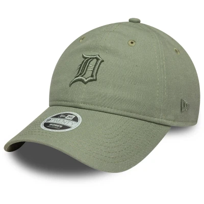 Afbeelding van New Era Detroit Tigers Womens MLB Linen Green 9TWENTY Adjustable Cap