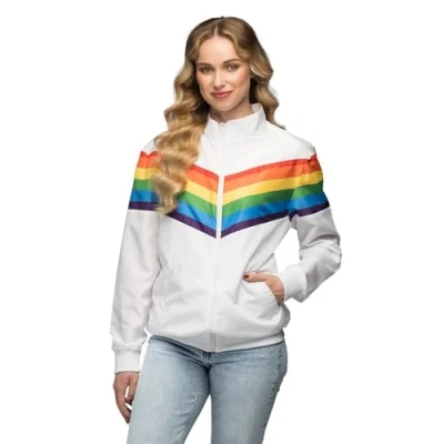 Afbeelding van Boland Trainingsjasje Vintage Rainbow babe (XL) Volwassenen Pride Regenboog