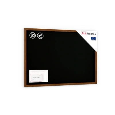 Afbeelding van ALLboards Krijtbord met houten frame, 150 x 100 cm, beschrijfbaar krijt en krijtmarkers, voor bar, restaurant, menu, wandbord, whiteboard, whiteboard