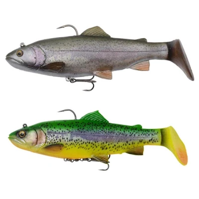 Afbeelding van Savage Gear 4D Trout Rattle Shad 17cm 80g Sinking Rainbow
