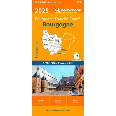 Afbeelding van Regionale kaarten Michelin 519 Bourgogne 2025