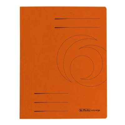 Afbeelding van Herlitz map A4 karton, gevouwen, oranje, 10 stuks