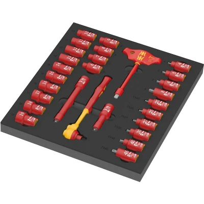 Afbeelding van Wera 9726 05150116001 Dopsleutelinzetset 3/8 28 delig