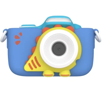 Afbeelding van myFirst Camera 3 blauw digitale kindercamera 16 MP macro lens ingebouwde flitser 1000 mAh batterij