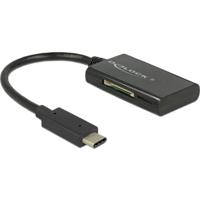 Afbeelding van USB C kaartlezer hub 0.15 m Delock