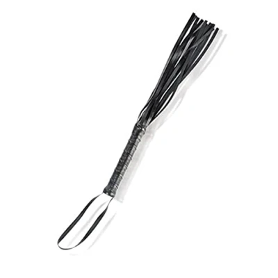 Afbeelding van Fetish Tentation Flogger 15 &#039;Lintjes&#039; Imitatieleer 57cm Zwart