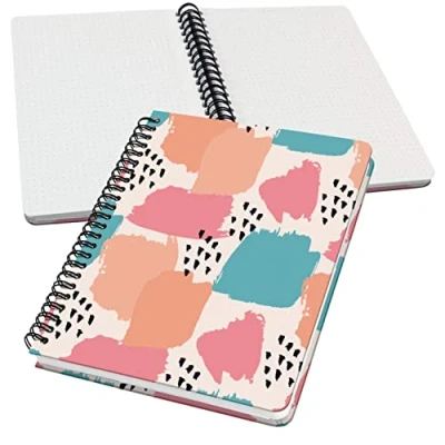 Afbeelding van Sigel spiraal notitieboek A5 Jolie hardcover 120 pagina&#039;s dots 100 grams papier Brush Marks SI JN610