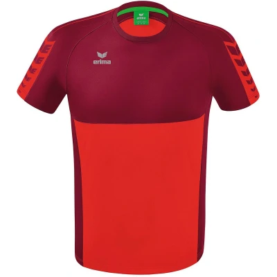 Afbeelding van Erima Six Wings T shirt rood/bordeaux