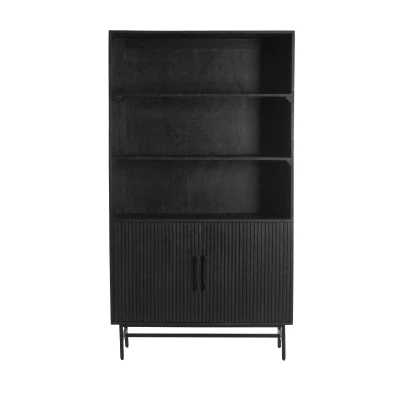 Afbeelding van Light &amp; Living Opbergkast Dubaku Mangohout 180 x 100cm Zwart
