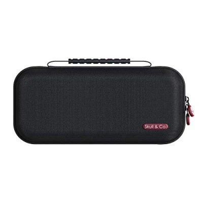 Afbeelding van Skull &amp; Co. Maxcarry Hoes voor NeoGrip, GripCase Crystal: draagbare harde draagtas met opbergruimte Nintendo Switch OLED en OG Switch, accessoires, zwart