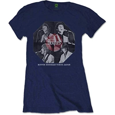 Afbeelding van The Beatles Budokan Octagon Dames T shirt L Blauw