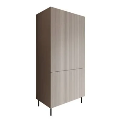 Afbeelding van Meubella Kledingkast Alex Beige 90 cm