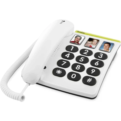 Afbeelding van Doro PhoneEasy 331ph Vaste telefoon Wit