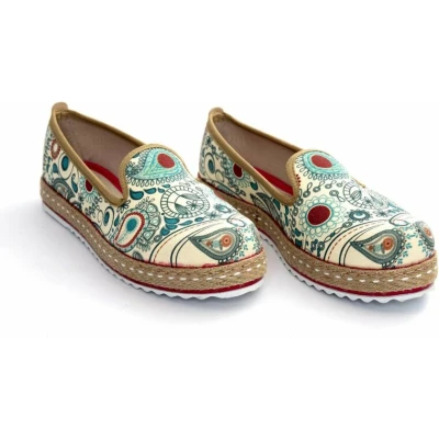 Afbeelding van GOBY Patroon Ballerinas Sandalen Hoge kwaliteit Handmade Meisjesprint Maat 35