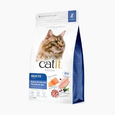 Afbeelding van 400g Catit Recipes Adult Vis droogvoer voor katten