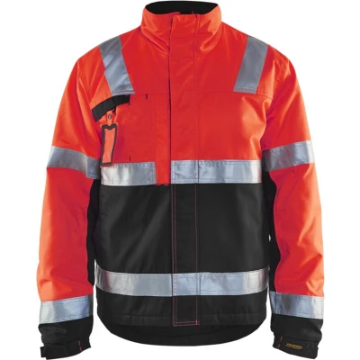 Afbeelding van Blåkläder 4862 1811 Winterjas High Vis Rood/Zwart maat M