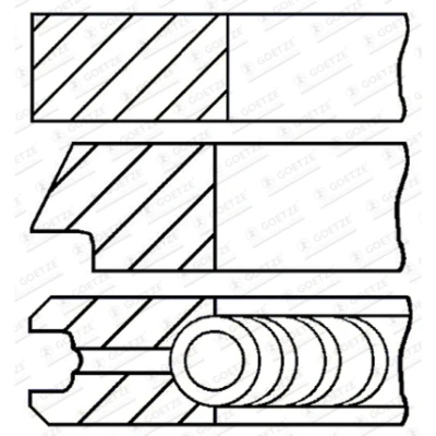 Afbeelding van GOETZE ENGINE 08 436506 00 Zuigerveer 83,4 0,4 LKZ Ring FIAT: Freemont, Ducato III Minibus, OPEL: Insignia A Saloon, Cascada