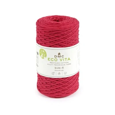 Afbeelding van DMC NOVA VITA 4 garen macramé breihaken gerecycled katoengaren plantetiketten 250 g 200 m