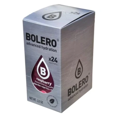 Afbeelding van Bolero drank, 24 zakjes, porties van 3 g, oplosbaar poederbereiding voor verse fruitige dranken, verdunnen in water, 72 gezoet met stevia (framboos)